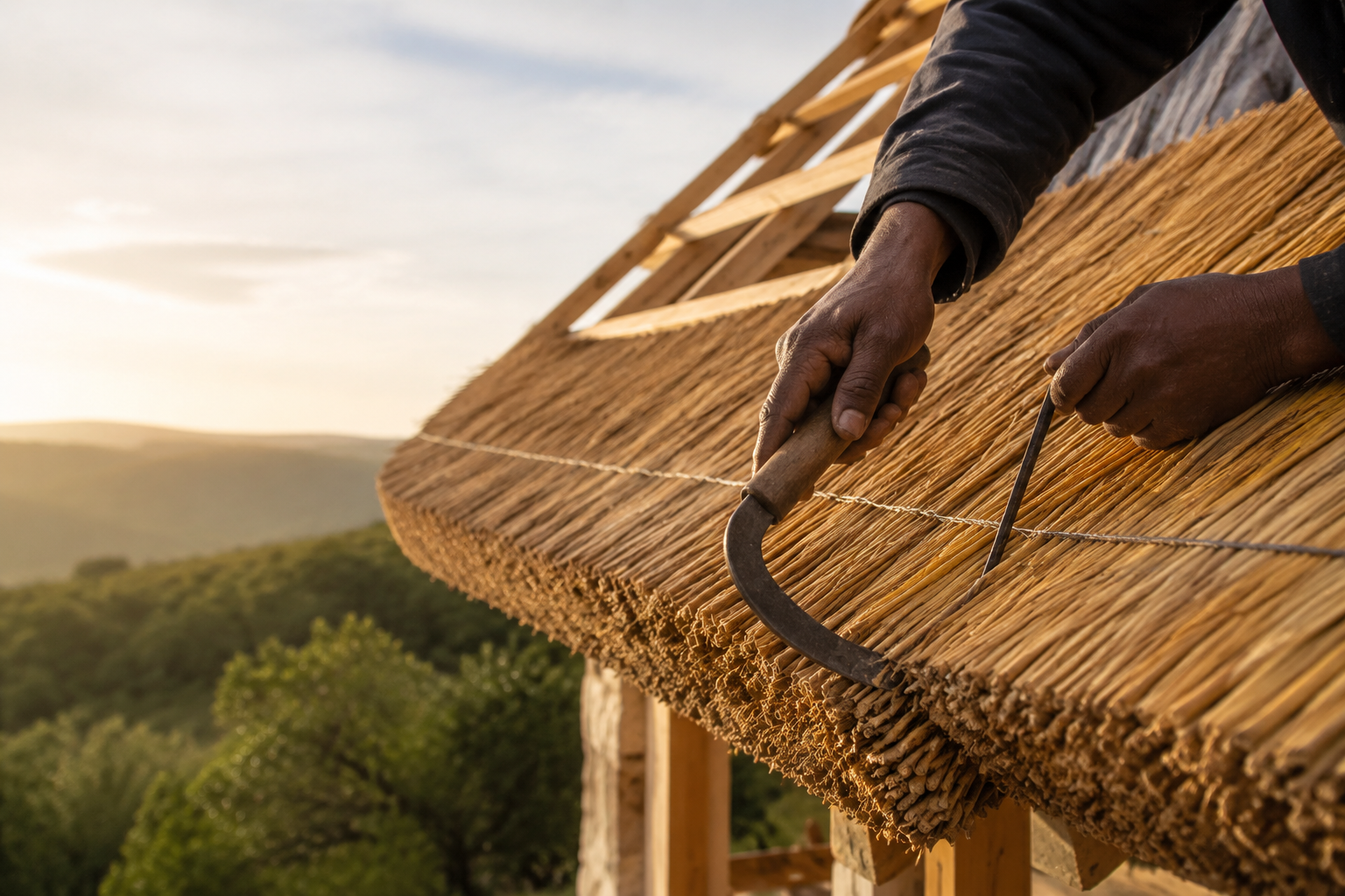 New thatched roof