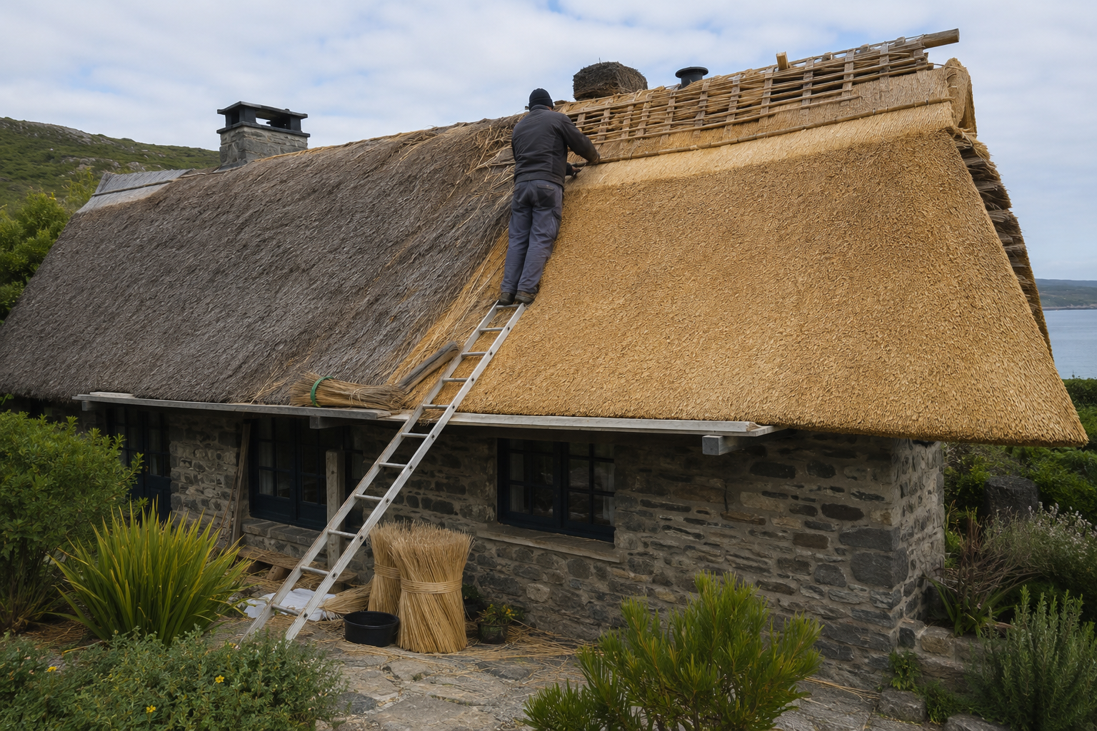 Re-thatching